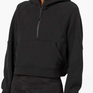 75. Lululemon Scuba Oversized 1/2 Zip Hoodie Black